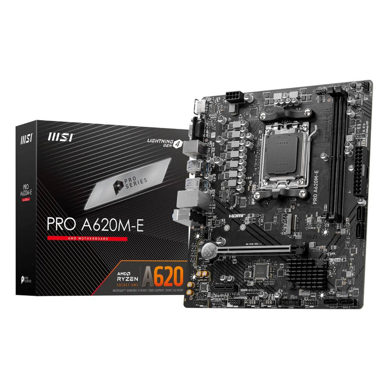 MSI PRO A620M-E Gaming DDR5 AMD Ryzen Micro-ATX Gaming Motherboard - اللوحة الأم